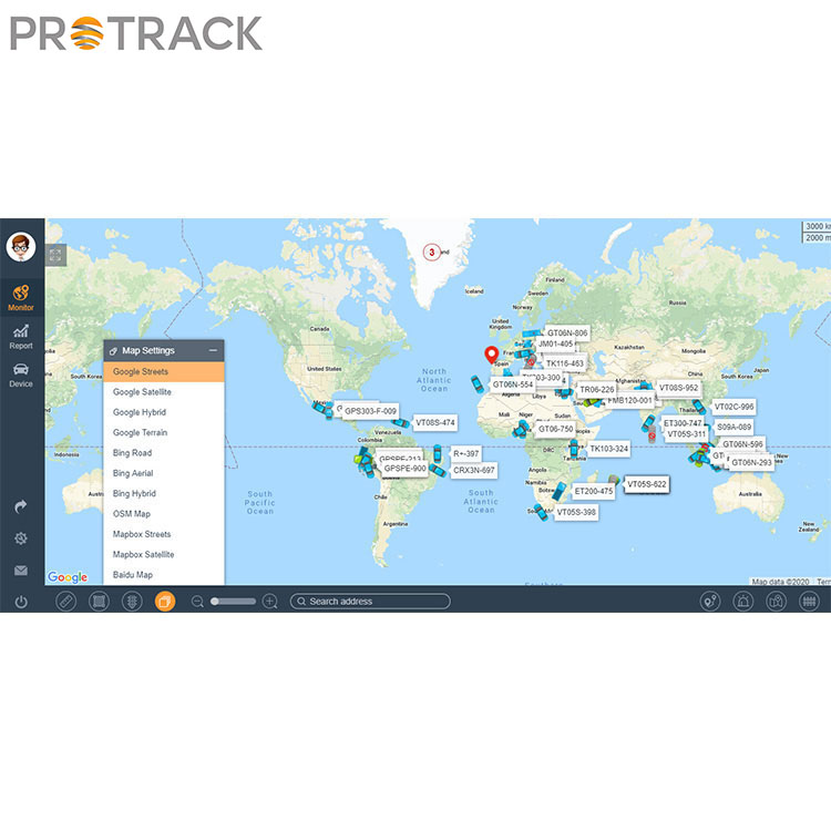 Online πλατφόρμα λογισμικού παρακολούθησης GPS για στόλο